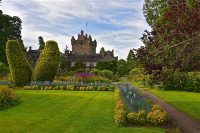 Bunter Garten am Cawdor Castle